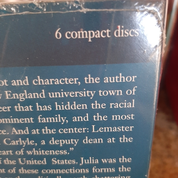 NIB "NEW ENGLAND WHITE" AUDIO BOOK BY STEPHEN L. CARTER - Picture 5 of 5